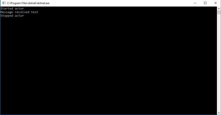 Akka .Net Core application stopped