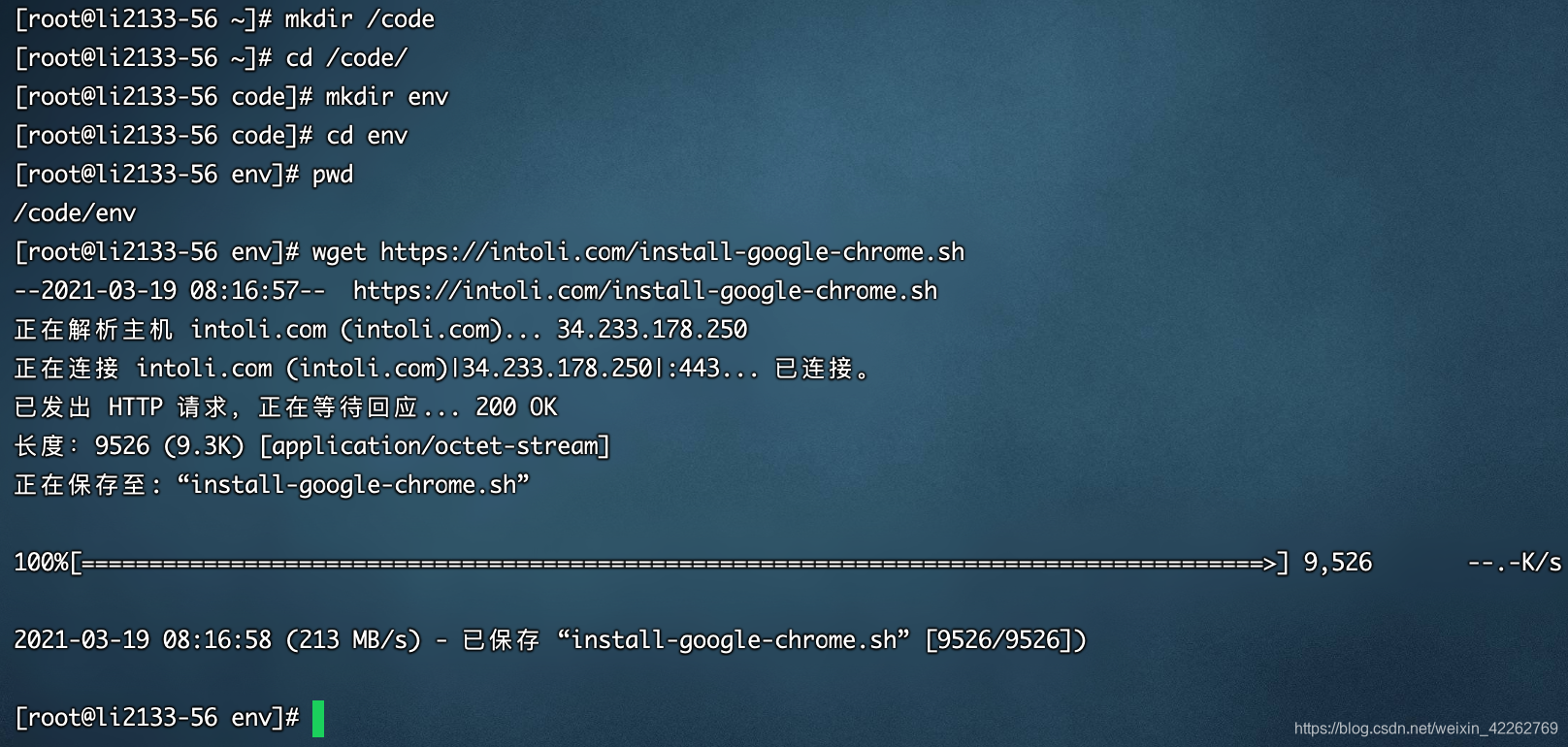 安装chrome