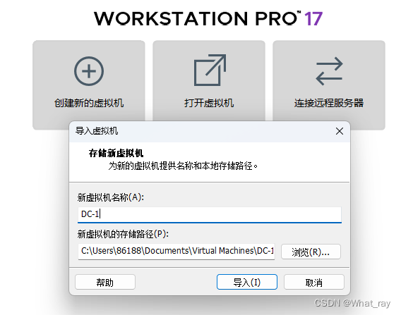 导入选择路径即可