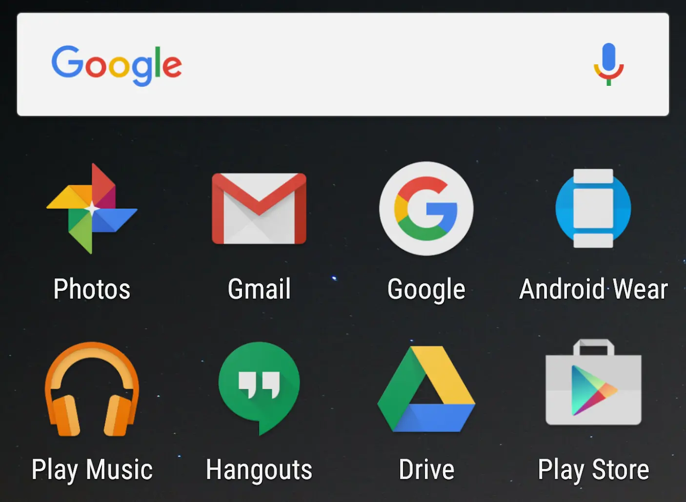 运行 Android 7.0 系统映像的设备增大显示尺寸后的效果。
