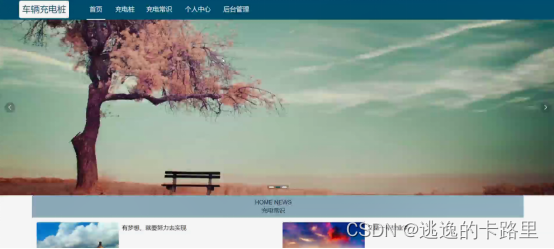 图4-1系统首页界面图