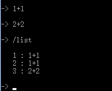 /list命令 /list命令