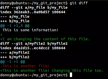 Git diff