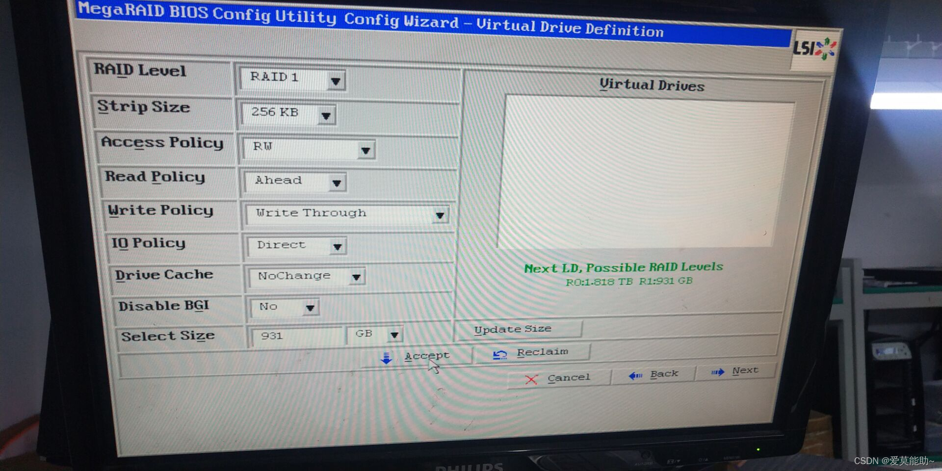 Mega RAID卡创建步骤插图17 Mega RAID卡创建步骤