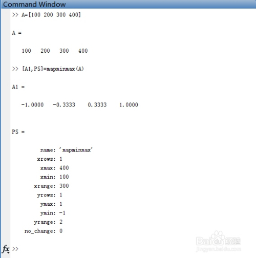 MATLAB 归一化 函数用法以及实例