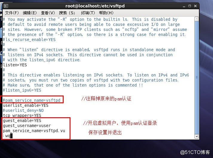 搭建FTP服务，实现三种方式的访问：1.匿名访问；2，本地用户访问；3虚拟用户访问。