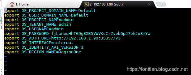 admin-openrc.sh文件