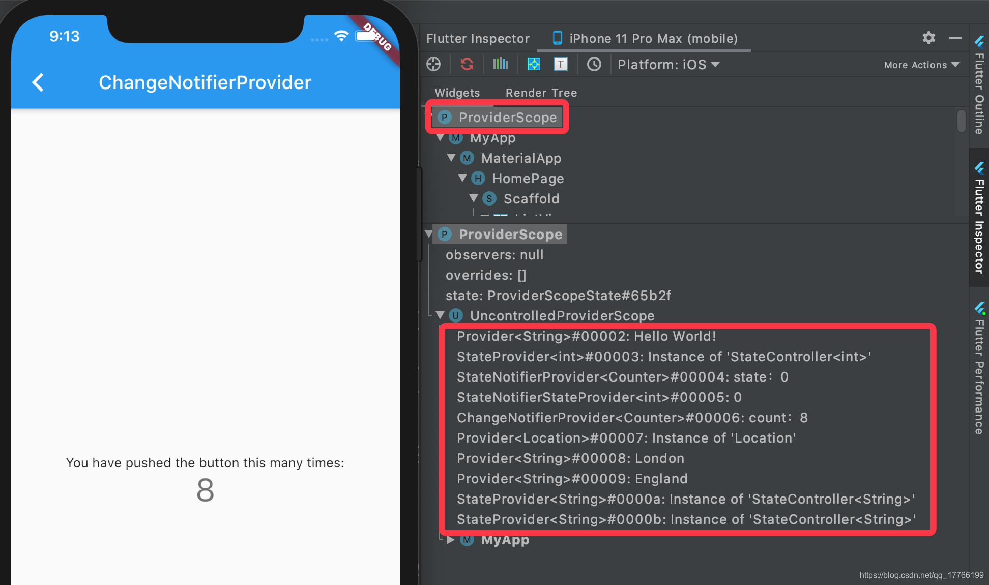 Flutter Inspector