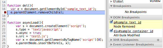 Google Chrome调试js代码