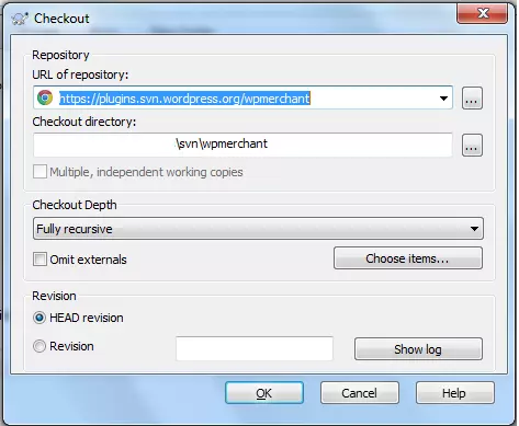 tortoise svn checkout 2