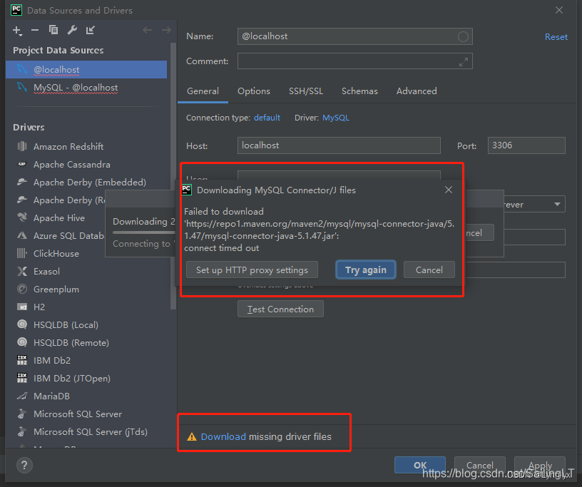 PyCharm: Failed to download ‘https://cache-redirector.jetbrains.com ...