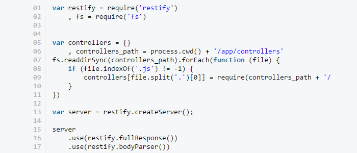 nodejs restify howto nodejs