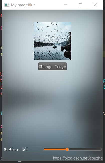 使用QGraphicsBlurEffect实现图片背景模糊效果