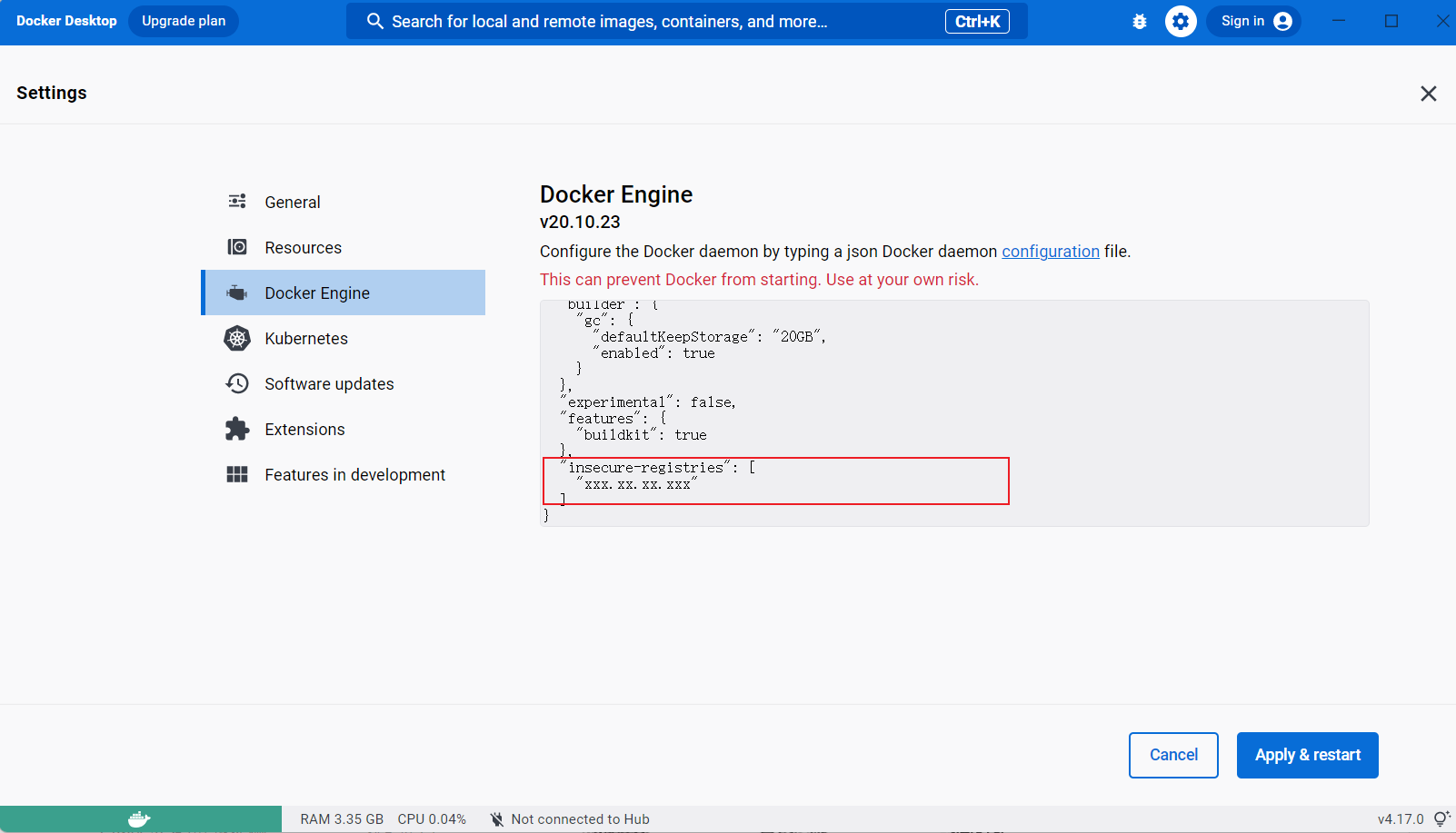 【解决】Error response from daemon: Get "https://xxx.xx.xx.xxx/v2/": x509 ...