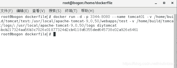 出现一串字符表示启动成功