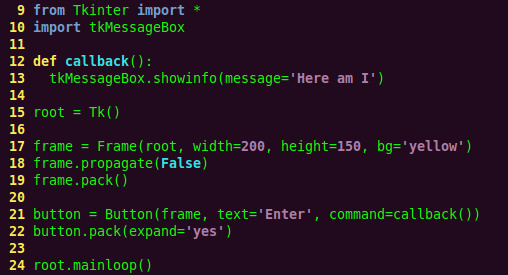 Python：Tkinter-command <wbr>和 <wbr>bind