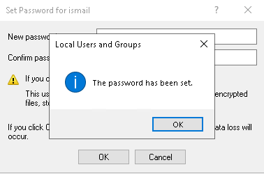 Windows Password Change 