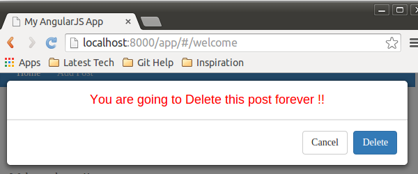 删除博客帖子弹出