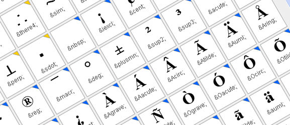 XHTML Character Entity Reference