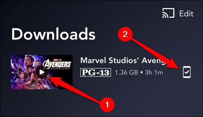 Disney+ App Select Play Button