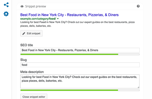 Editing meta description for category archive in WordPress