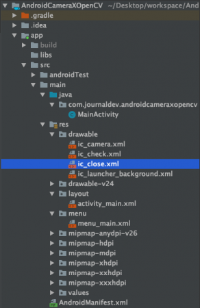 Android Camerax Opencv Project Structure