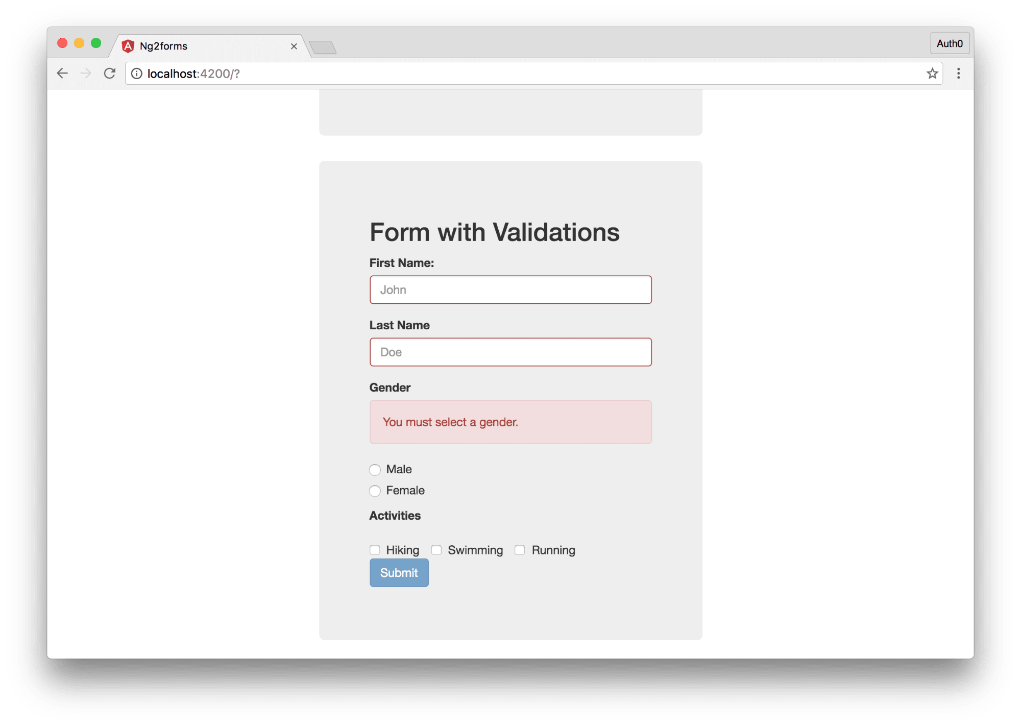 Form Validation Always On