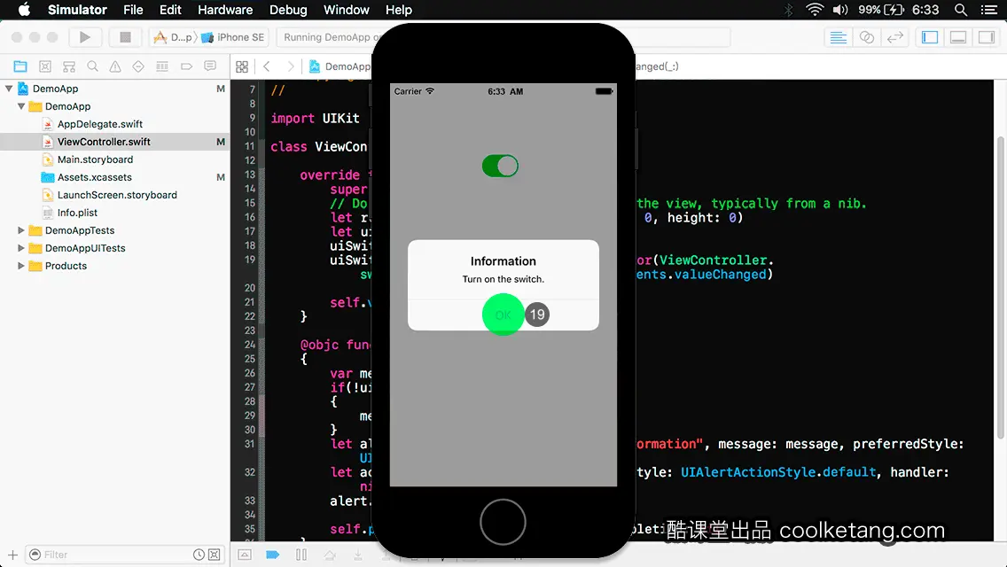 互动教程 for Xcode9 & Swift4-酷课堂
