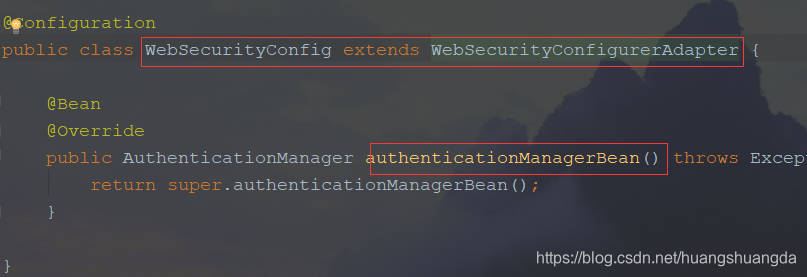 AuthenticationManager 无法注入_authenticationmanagerbean-CSDN博客