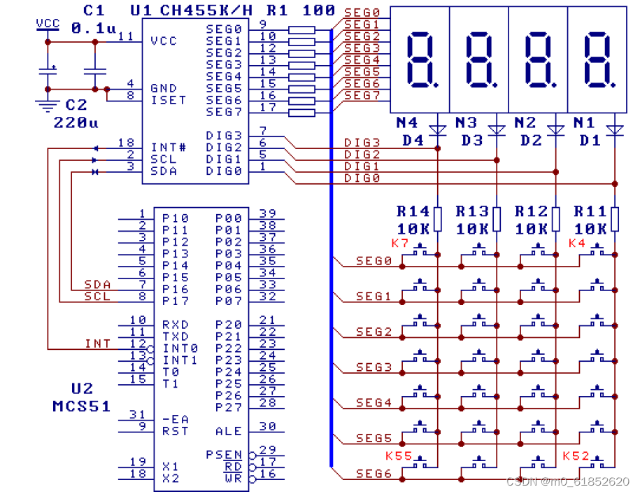 Ch455g Module CH45X选型参考_188数码管驱动芯片-CSDN博客