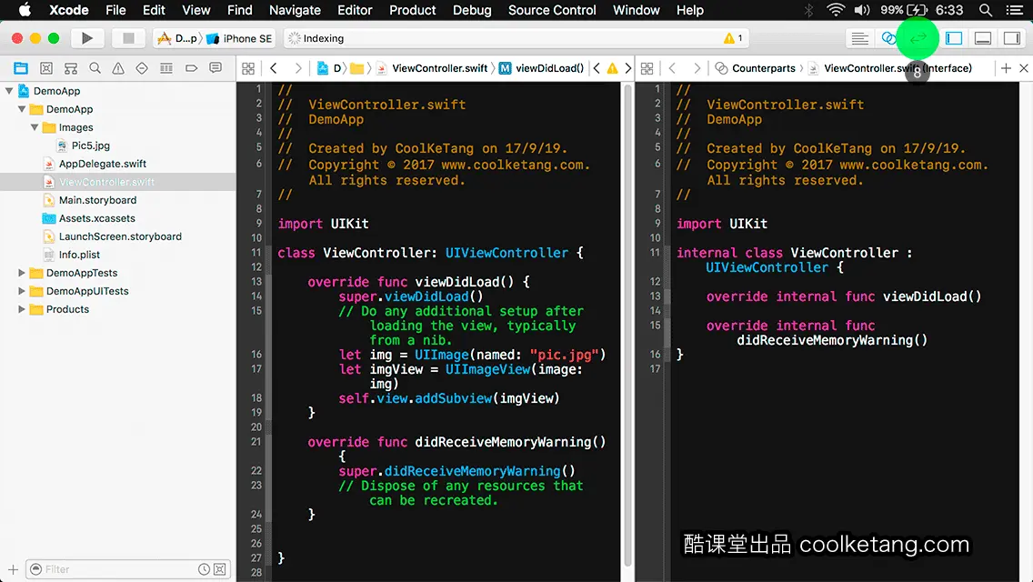 互动教程 for Xcode9 & Swift4-酷课堂