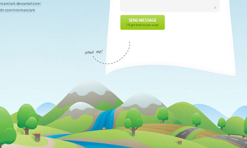 Footer 01 in 25 Creative Examples of Footer in Web Design