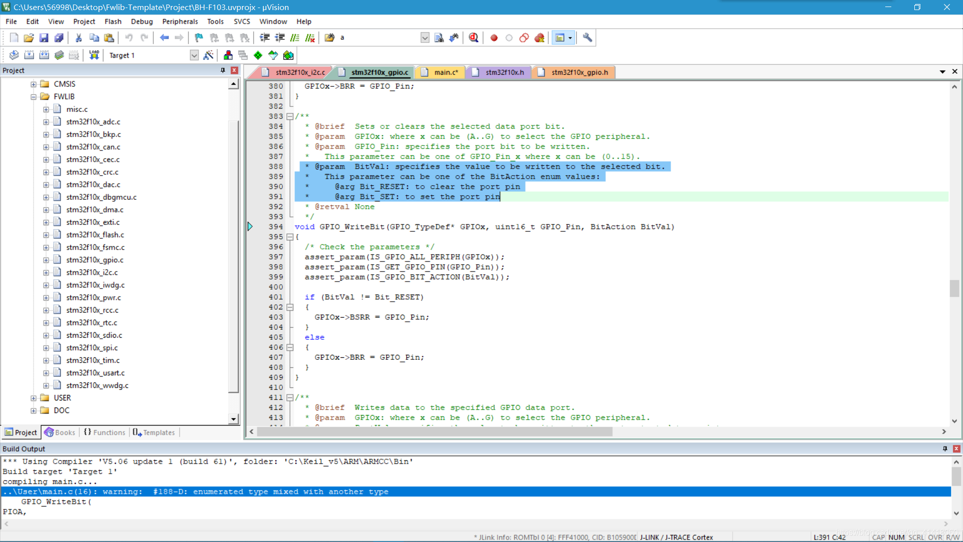 GPIO_WritrBit()