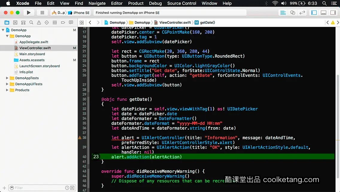 互动教程 for Xcode9 & Swift4-酷课堂