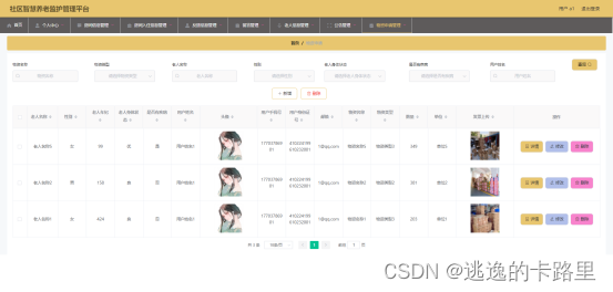 图5.11 物资申请管理界面