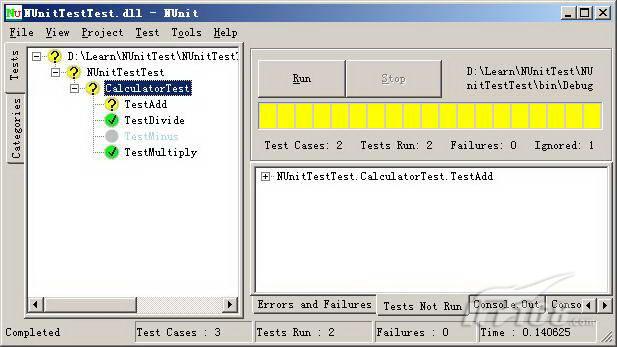 一步一步学NUnit