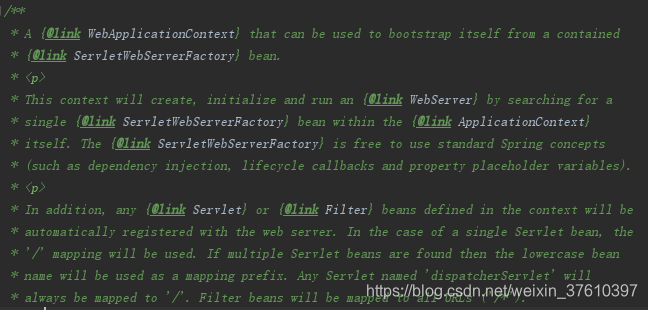 ServletWebServerApplicationContext注释