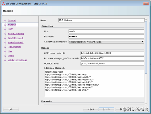 Configuring Oracle Data Integrator for Cloudera