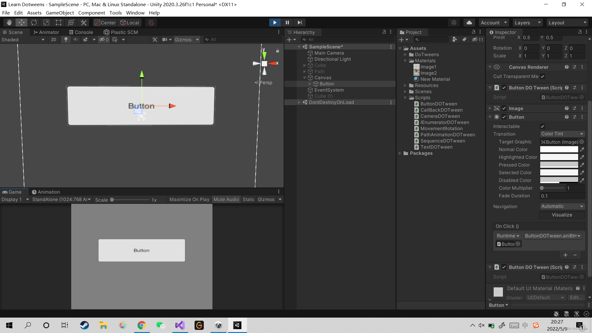 【Unity好插件介绍】介绍DOTween以及其常用函数属性介绍
