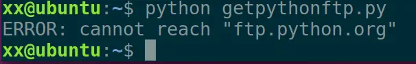 无法连接ftp.python.org