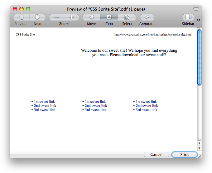css-sprite-print