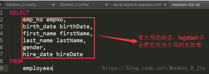 在SQL中把别名给改好，直接映射