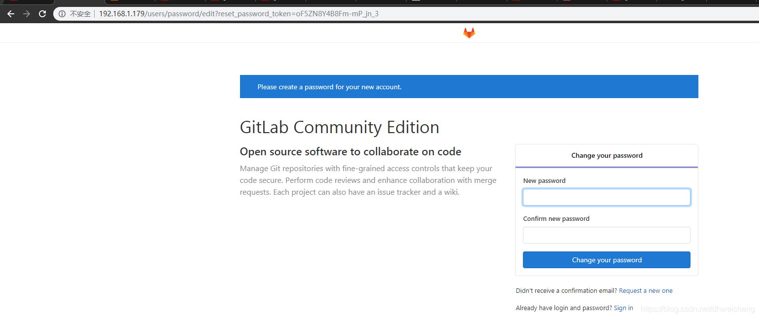 访问GitLab