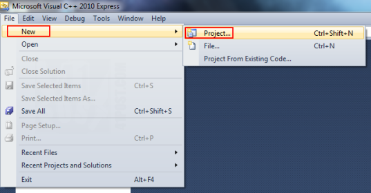 Creating a Project and a Solution