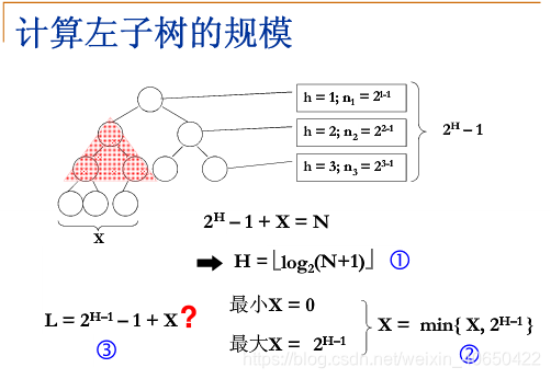 计算左子树的规模