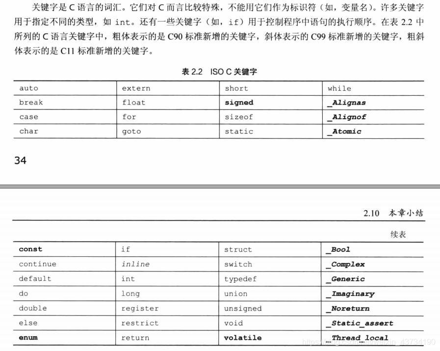 C 关键字