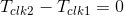 T_{clk2}-T_{clk1}=0