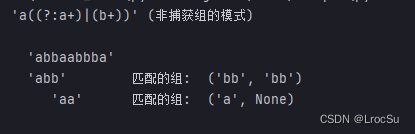 例子B非捕获组