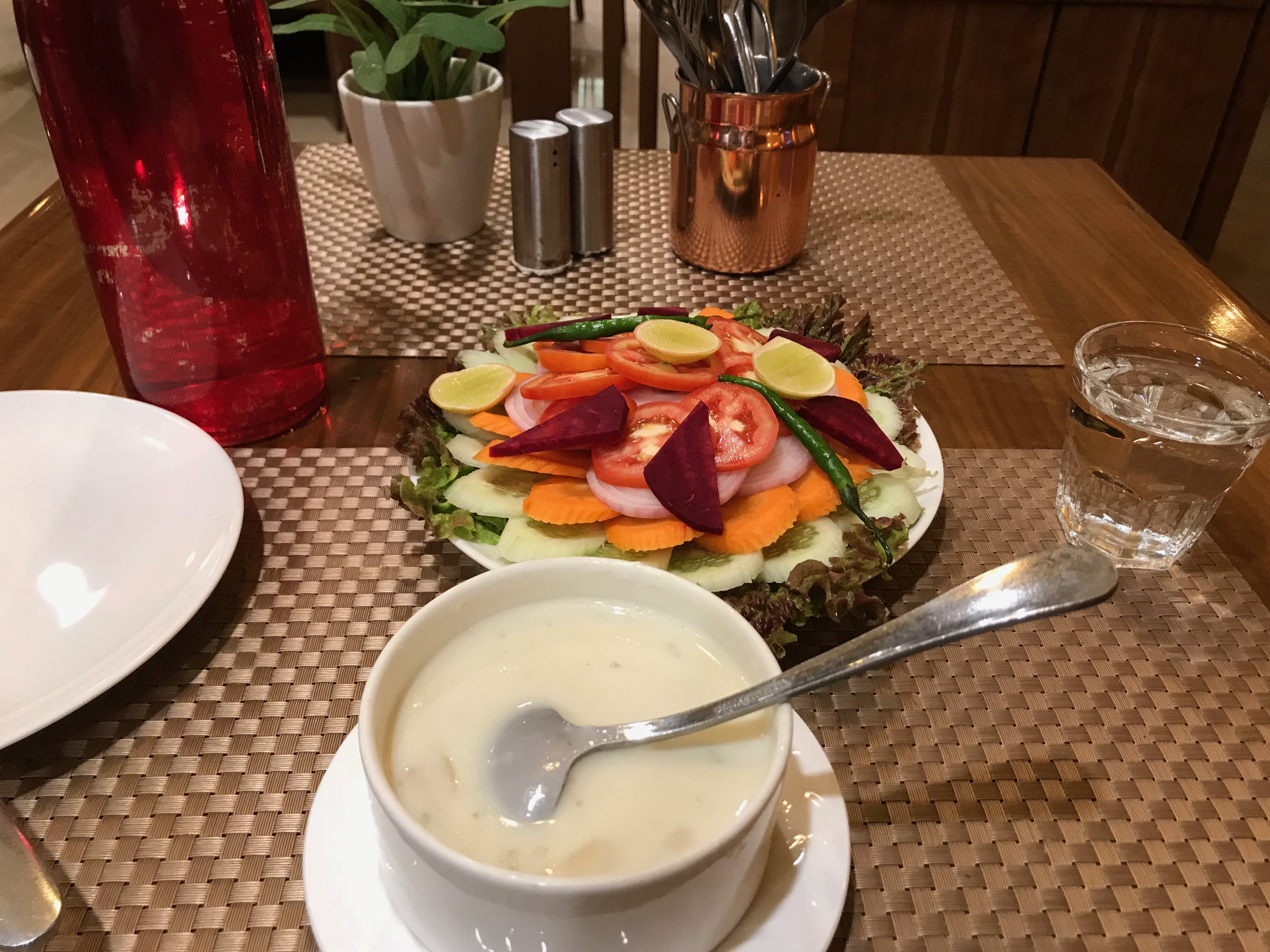 Diner at hotel Club Emerald
