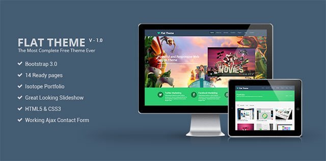 flat_theme_banner 网站模板